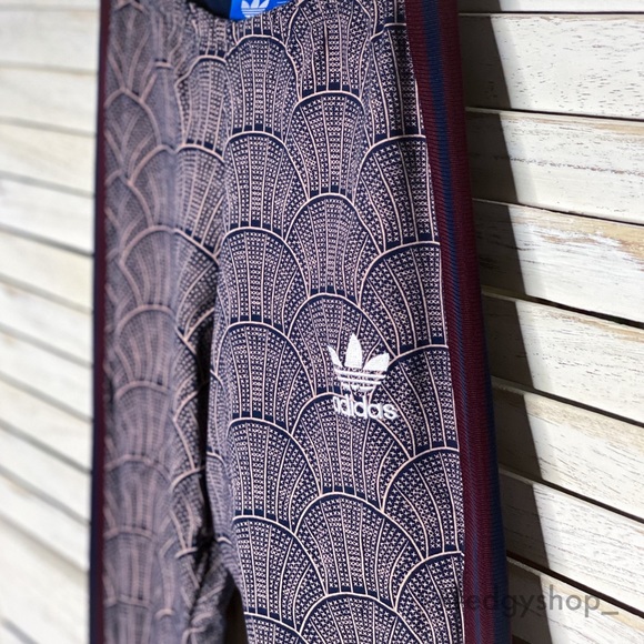 Adidas | Originals Shell Tile Leggings Logo Stripe - Picture 2 of 7